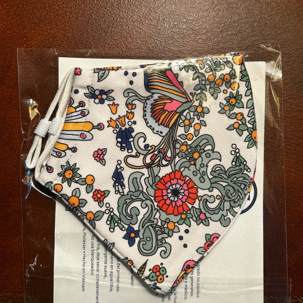 Tory Burch Floral Pattern Face Mask